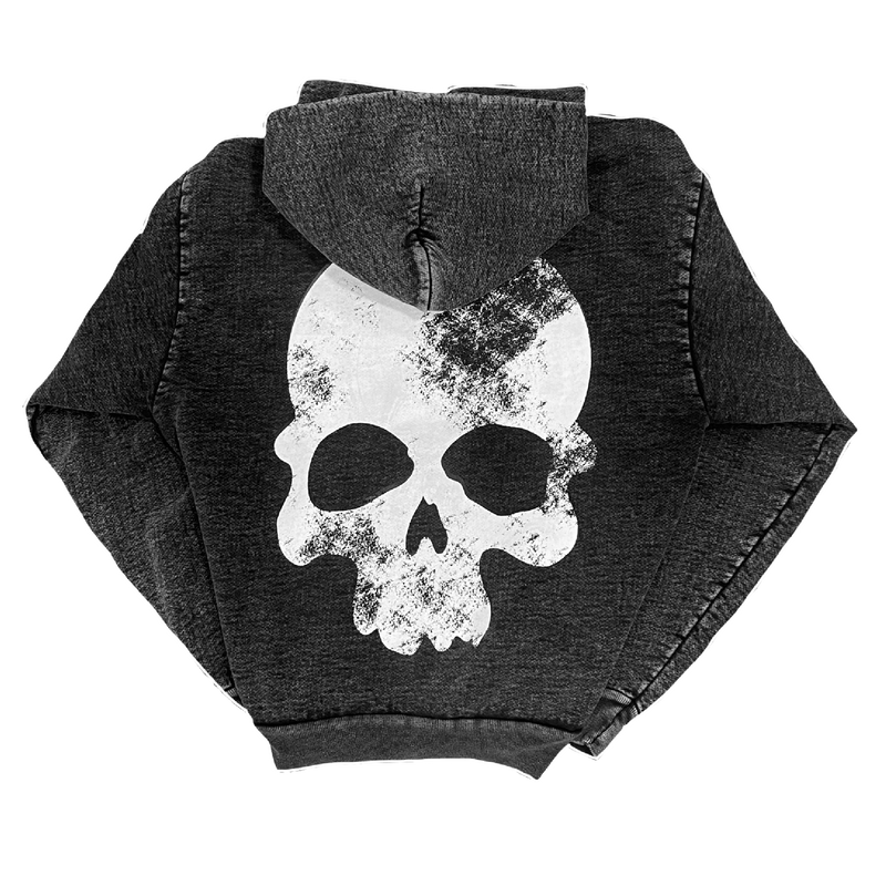 PILED FLESH HEAVY SKULL HOODIE