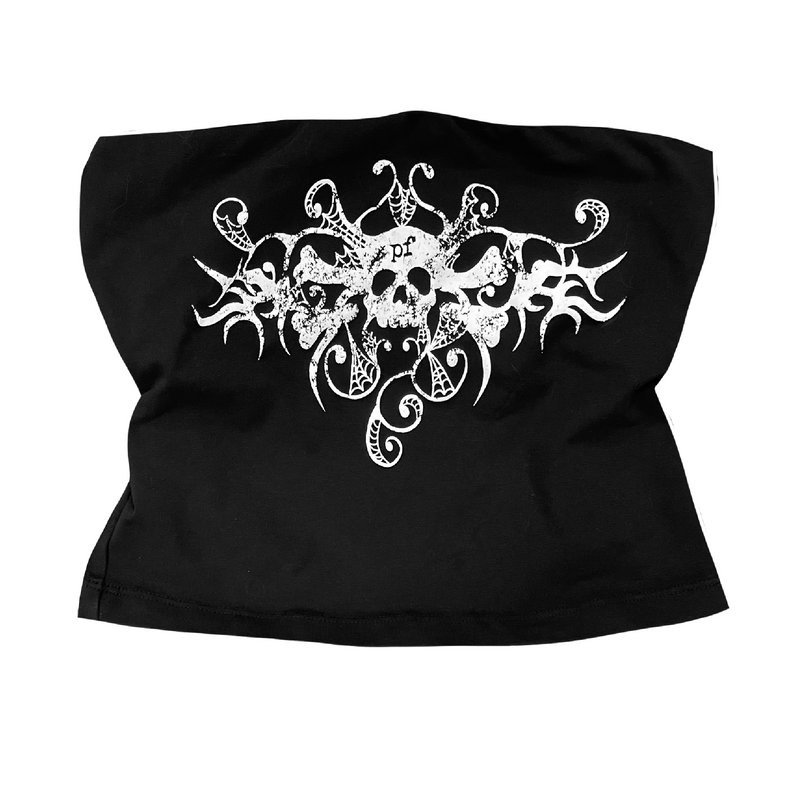 PILED FLESH TUBE TOP
