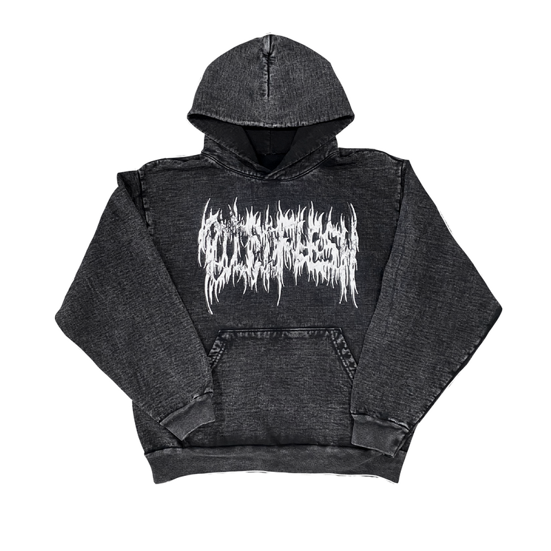 PILED FLESH HEAVY SKULL HOODIE