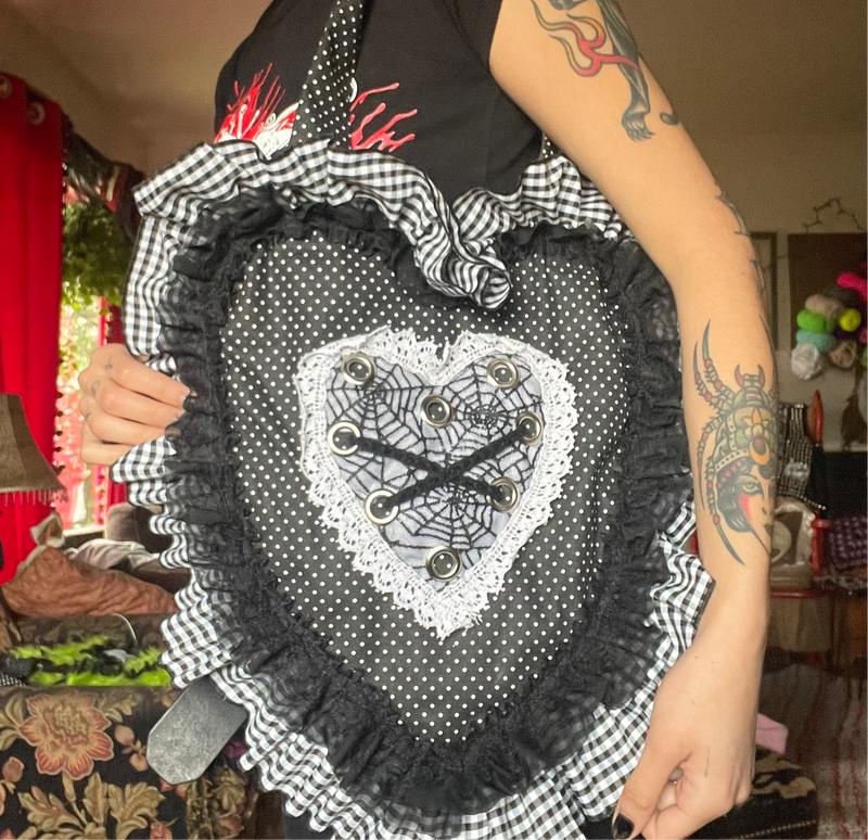 POLKADOT HEART BAG