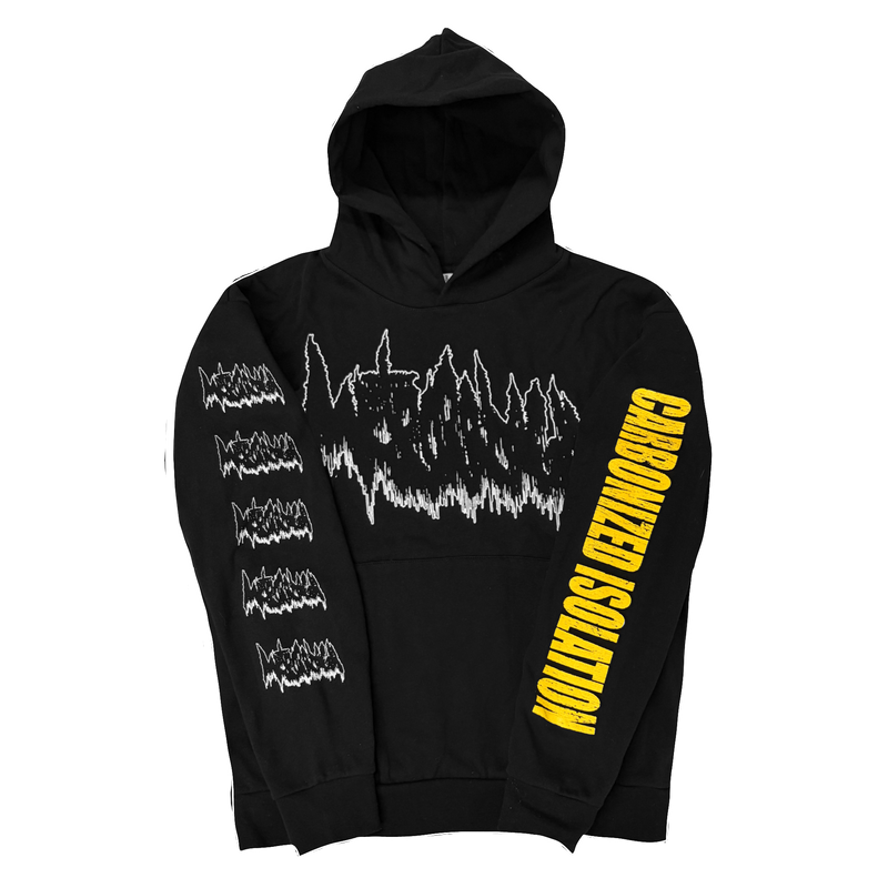 METRORRHAGIA CARBONIZED ISOLATION HOODIE