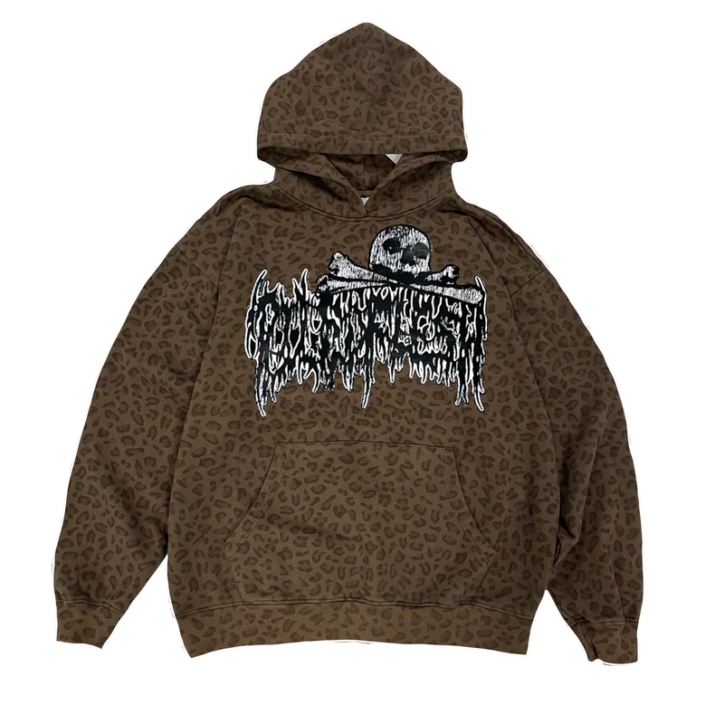 PILEDFLESH LEOPARD HOODIE