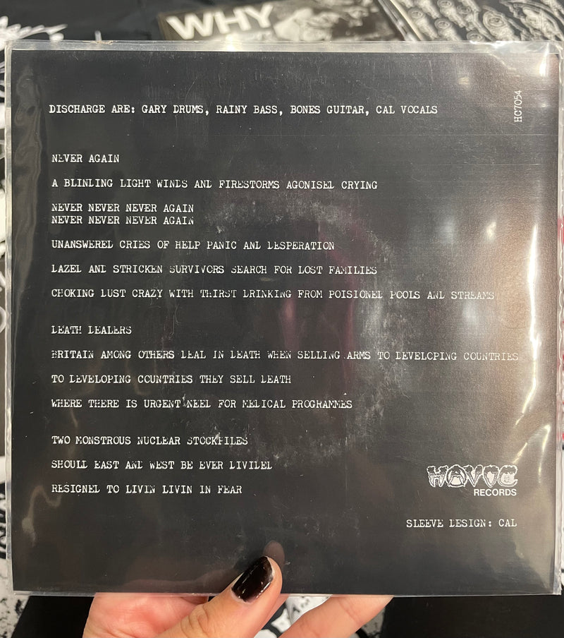 DISCHARGE - NEVER AGAIN VINYL