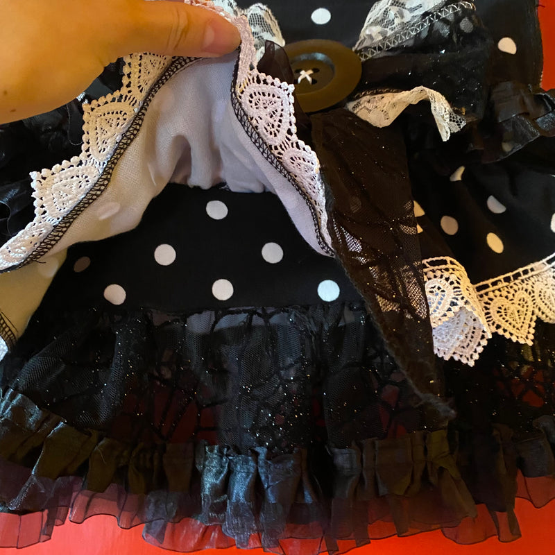 SPECKLE SPIDERWEB SKIRT