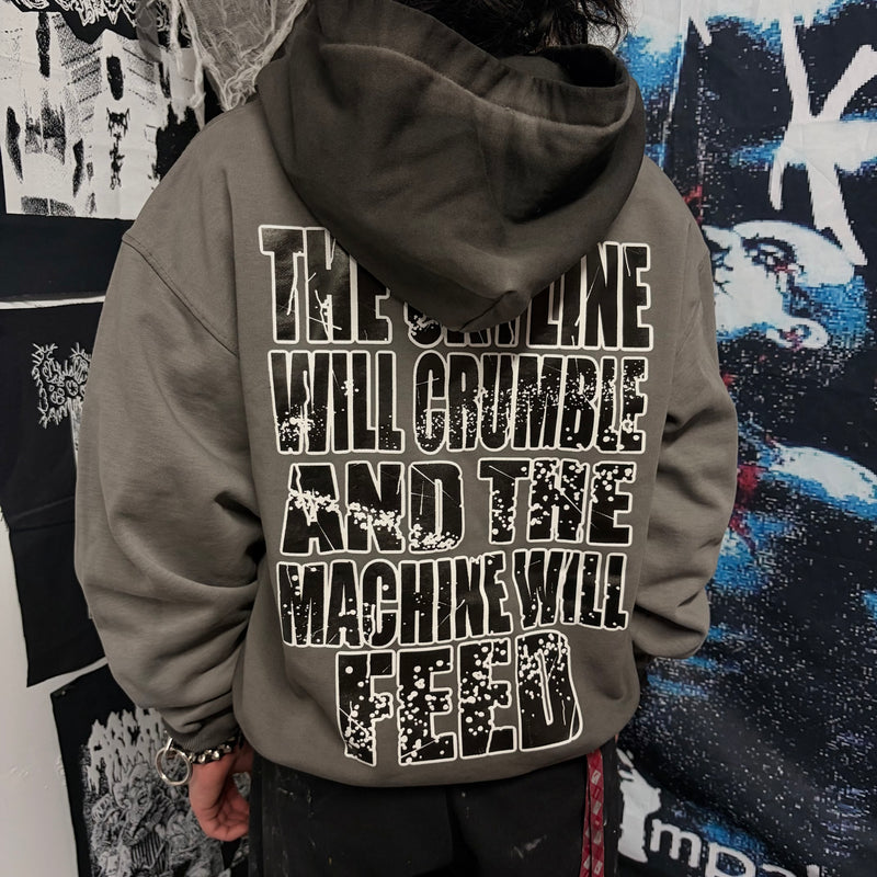 KWM CHARCOAL ZIP UP