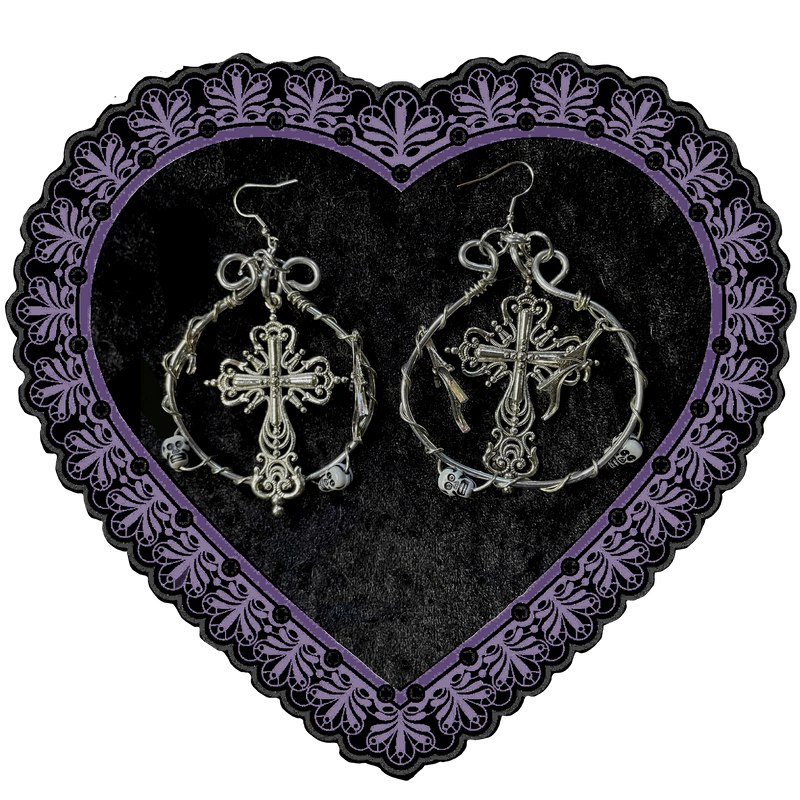 BIG CROSS EARRINGS