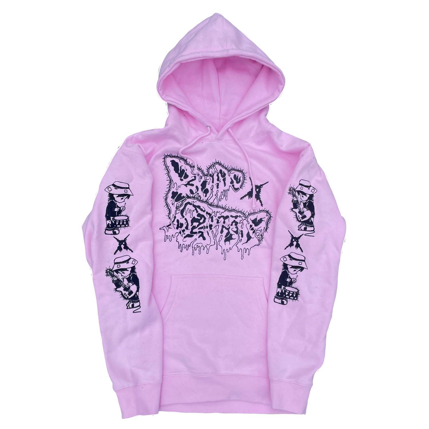 RUIDO DESTRUIDO PINK HOODIE