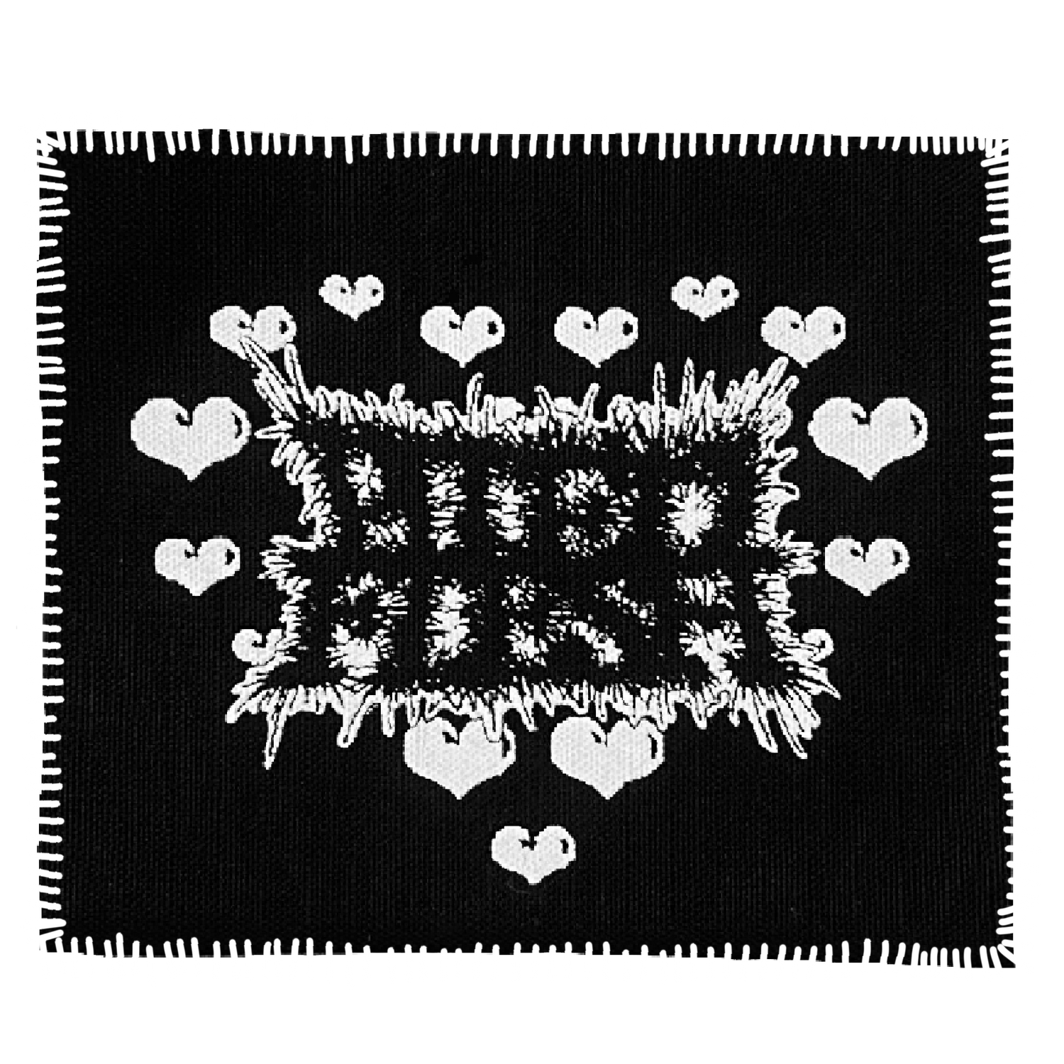 PILED FLESH HEARTS PATCH