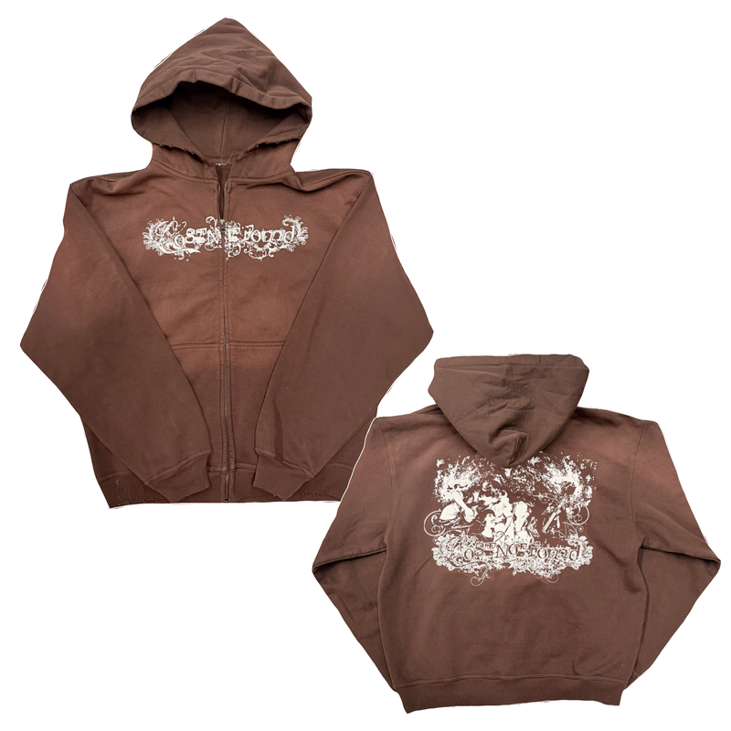 LNF BROWN ZIP UP