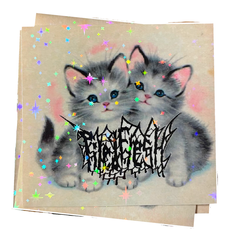PILED FLESH KITTENS STICKER