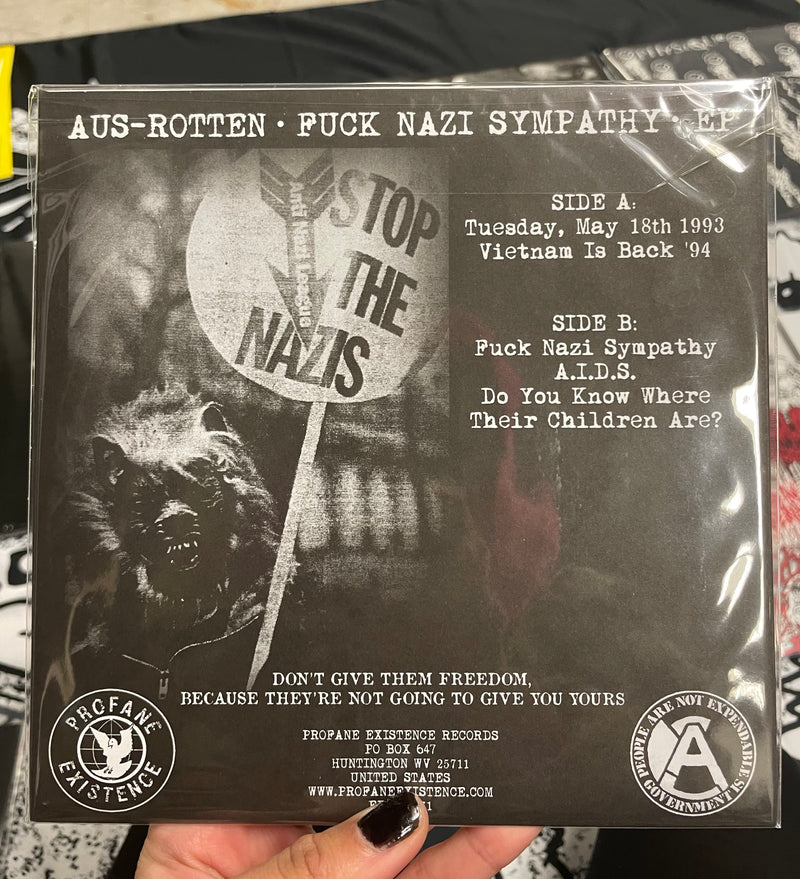 AUS-ROTTEN - FUCK NAZI SYMPATHY VINYL