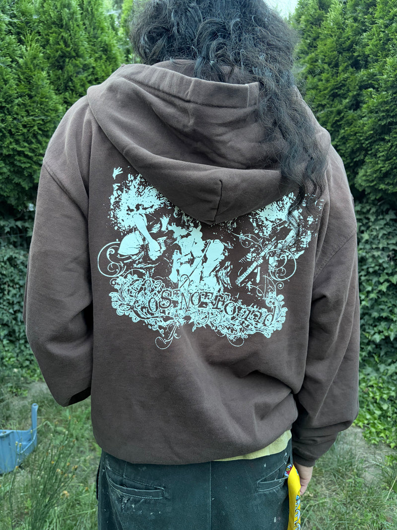 LNF BROWN ZIP UP