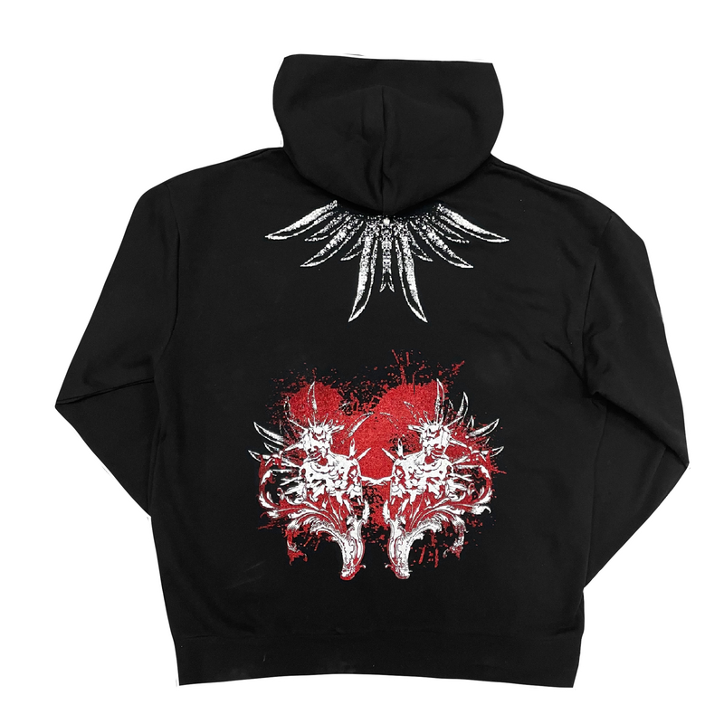 AMULET BLOOD SPATTER DOUBLE PRINT HOODIE