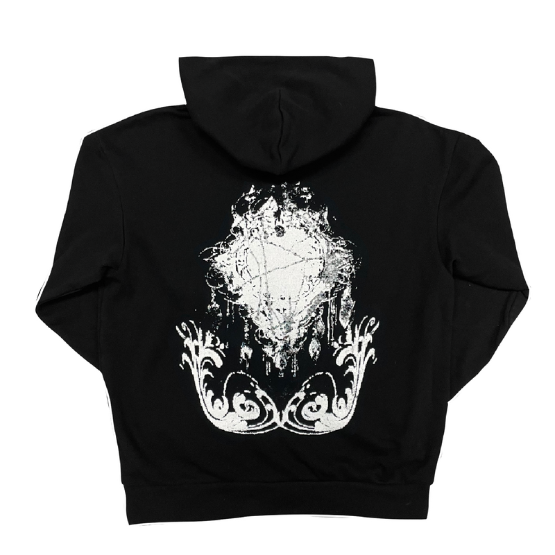 AMULET LOGO DOUBLE PRINT HOODIE