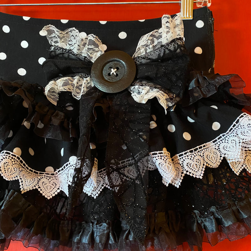 SPECKLE SPIDERWEB SKIRT
