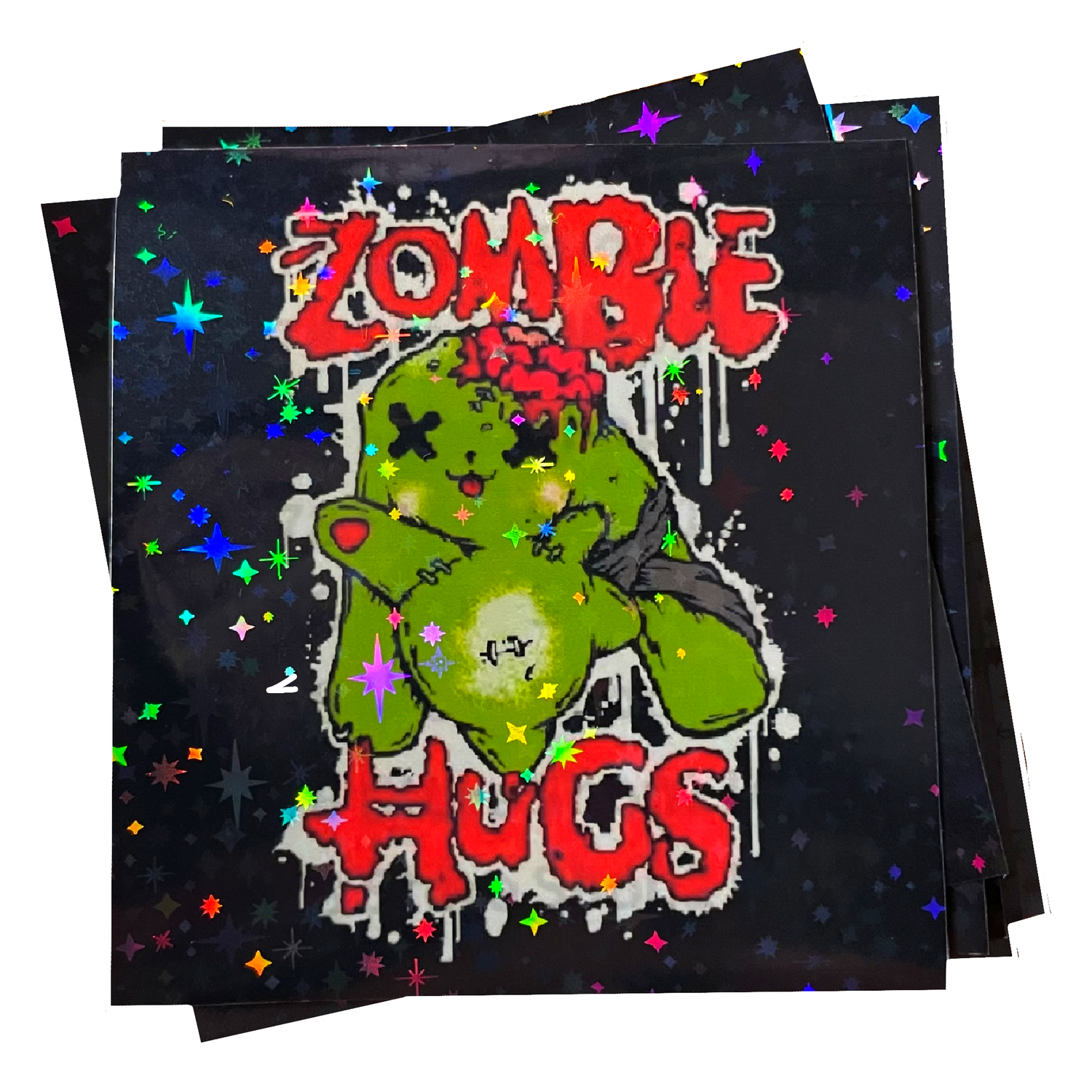 ZOMBIE HUGS STICKER