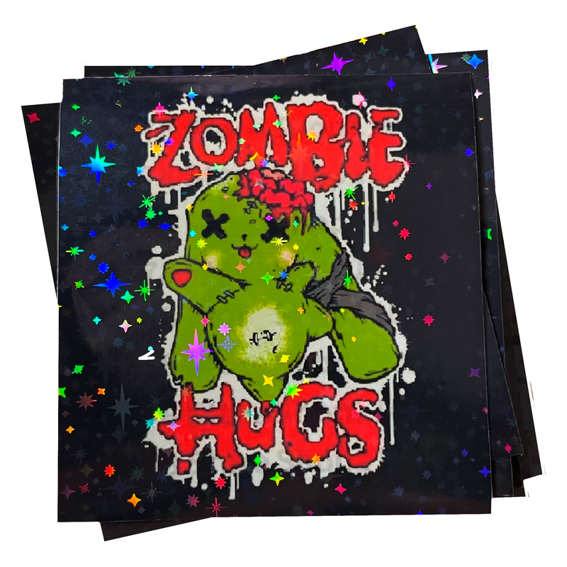 ZOMBIE HUGS STICKER