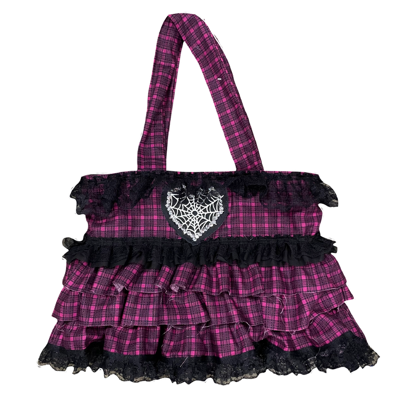 PINK RUFFLED BAG