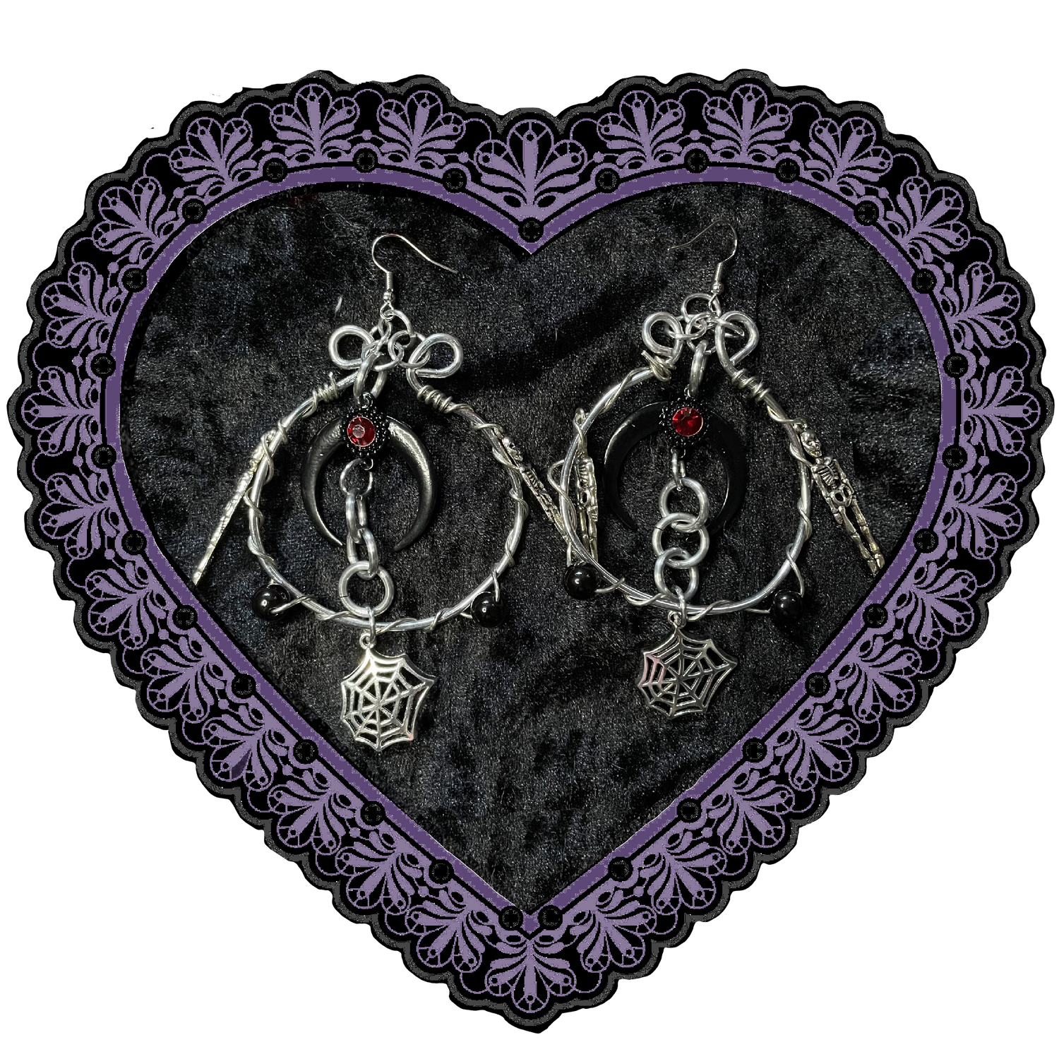 BLACK MOON EARRINGS